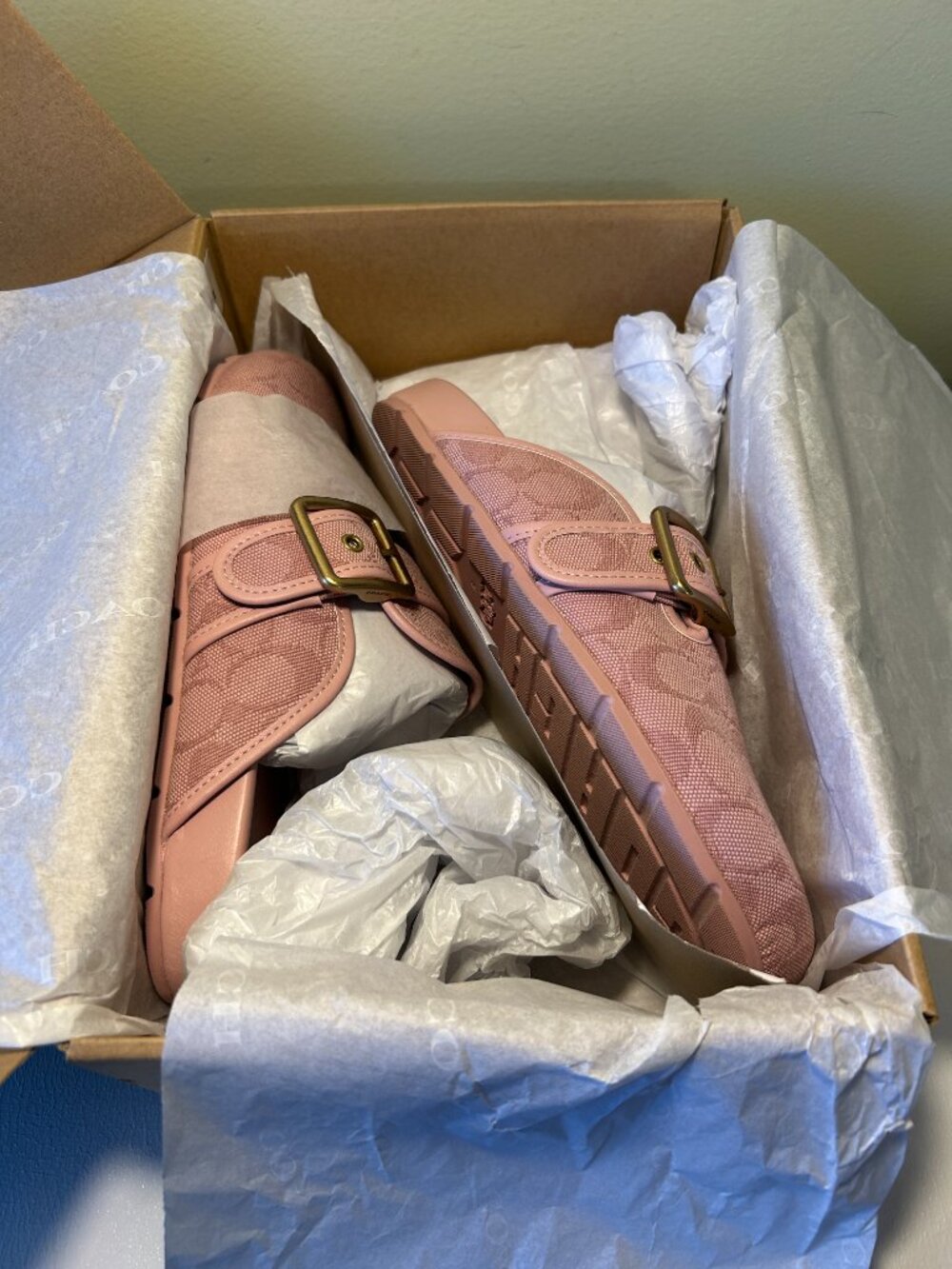 Coach Women's Archival Buckle Clog In Signature Jacquard Canvas - Picture 14 of 15